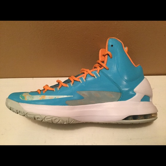 Nike Kevin Durant Easter Turquoise Blue Orange KD - Picture 8 of 8